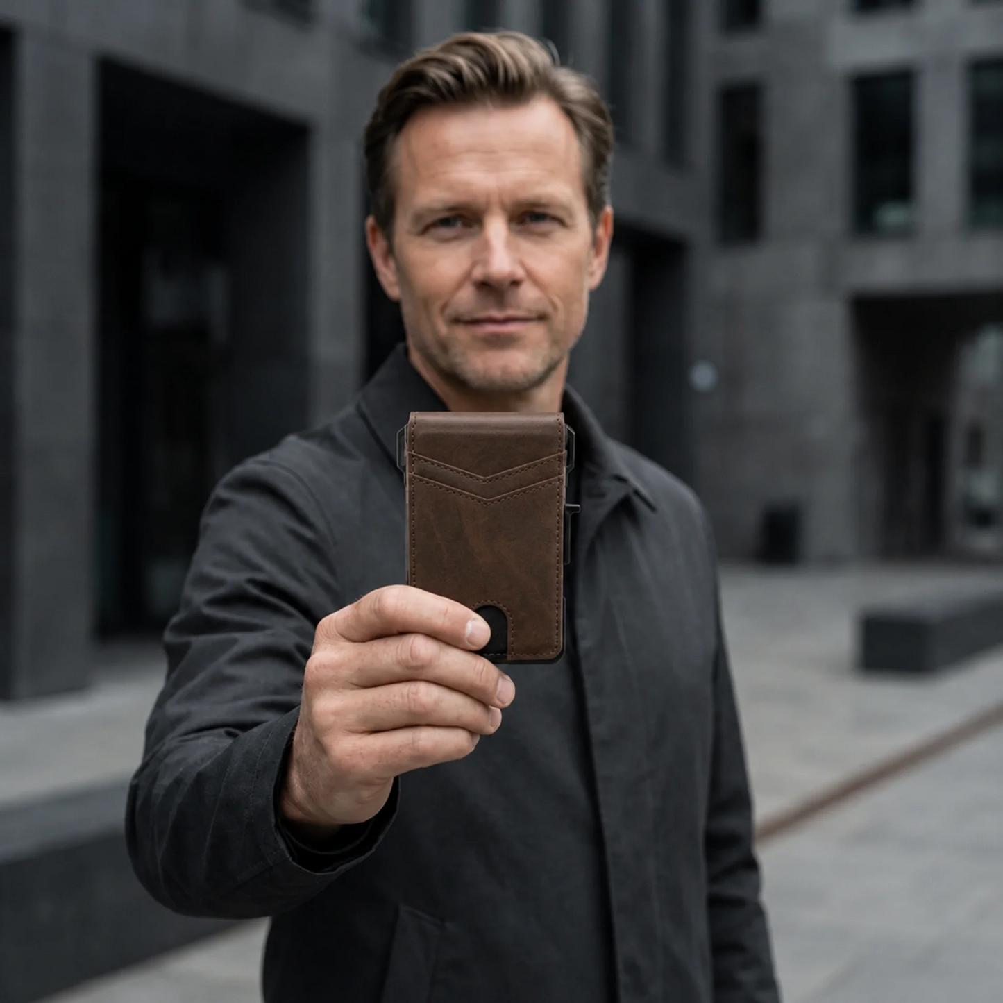 Slim RFID Blocking Wallet for Men Rolls Cart