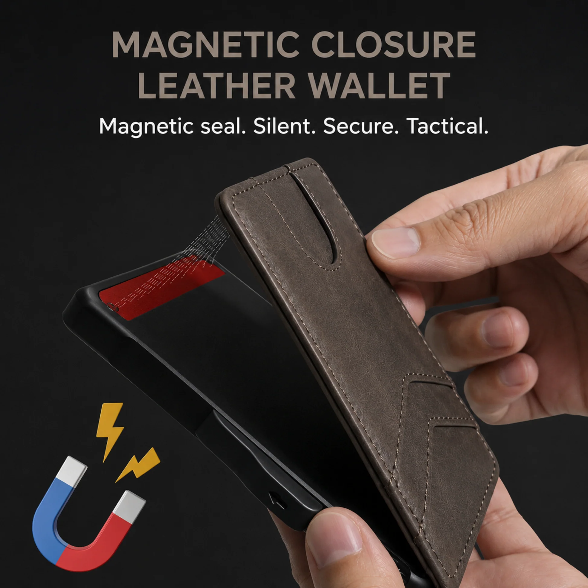 Slim RFID Blocking Wallet for Men Rolls Cart